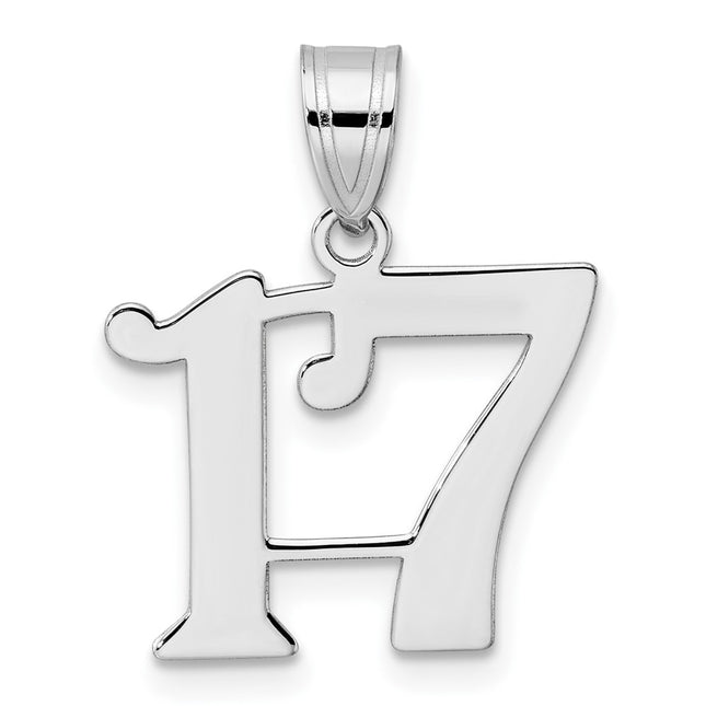 14k White Gold Pendants Style WAPN17 - Classique Jewelry Inc.