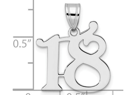 14k White Gold Pendants Style WAPN18 - Classique Jewelry Inc.