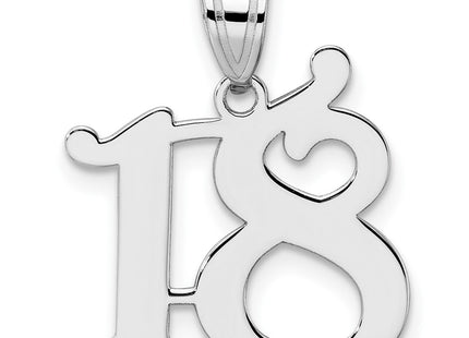 14k White Gold Pendants Style WAPN18 - Classique Jewelry Inc.