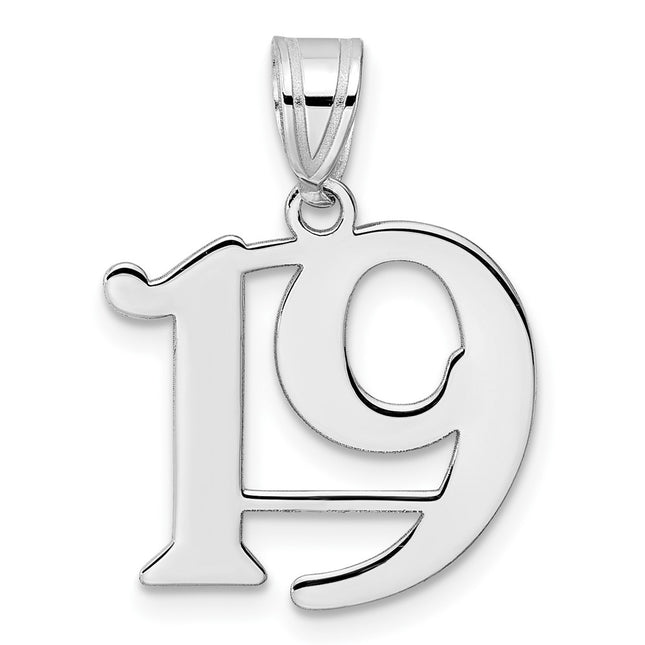 14k White Gold Pendants Style WAPN19 - Classique Jewelry Inc.