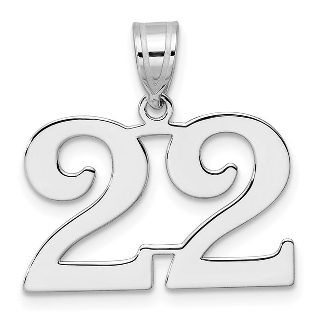 14k White Gold Pendants Style WAPN22 - Classique Jewelry Inc.