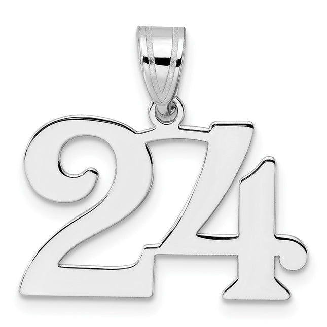 14k White Gold Pendants Style WAPN24 - Classique Jewelry Inc.