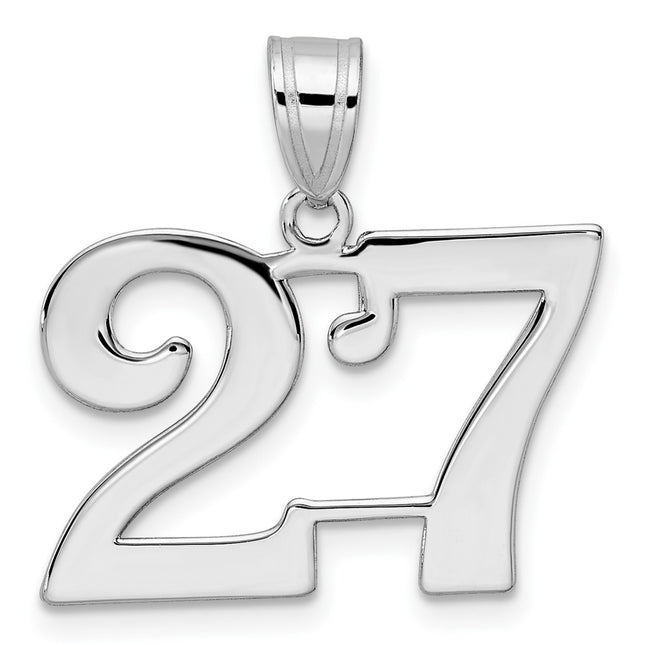 14k White Gold Pendants Style WAPN27 - Classique Jewelry Inc.