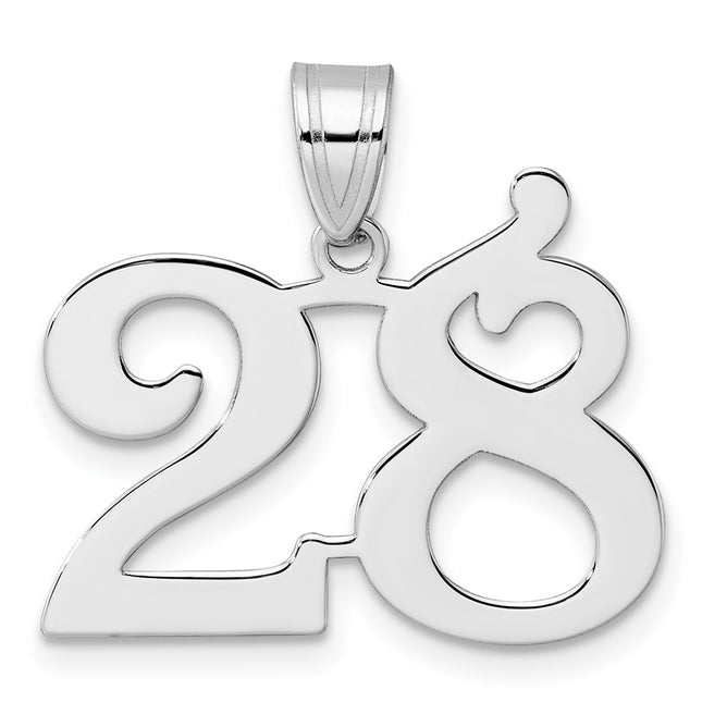 14k White Gold Pendants Style WAPN28 - Classique Jewelry Inc.