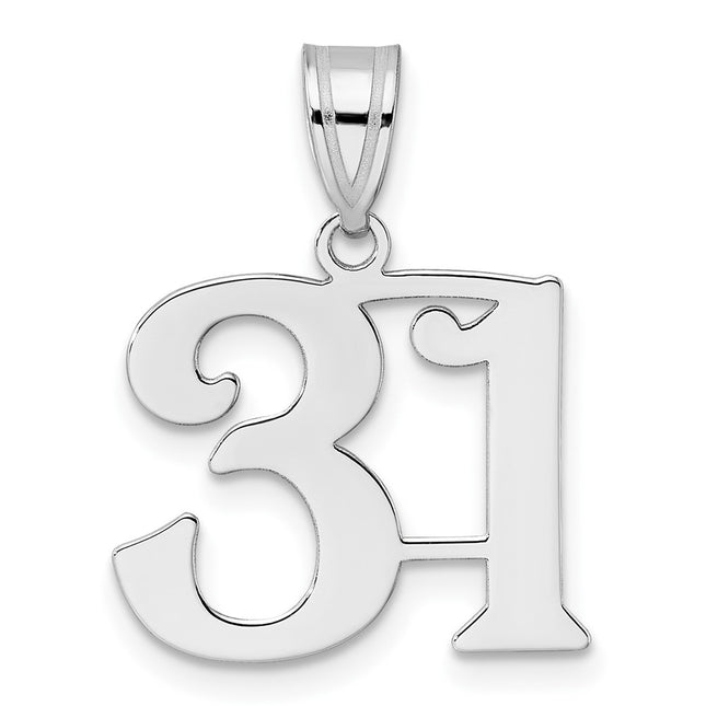 14k White Gold Pendants Style WAPN31 - Classique Jewelry Inc.