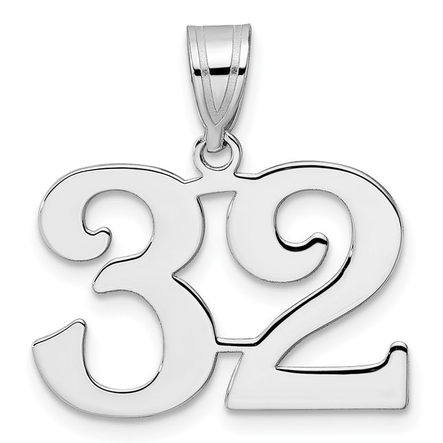 14k White Gold Pendants Style WAPN32 - Classique Jewelry Inc.