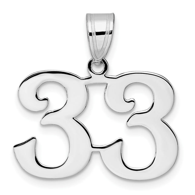 14k White Gold Pendants Style WAPN33 - Classique Jewelry Inc.