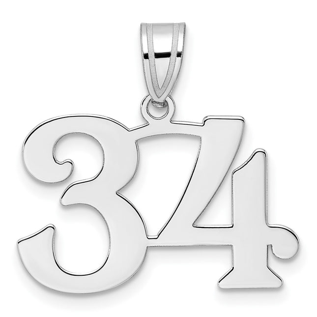 14k White Gold Pendants Style WAPN34 - Classique Jewelry Inc.