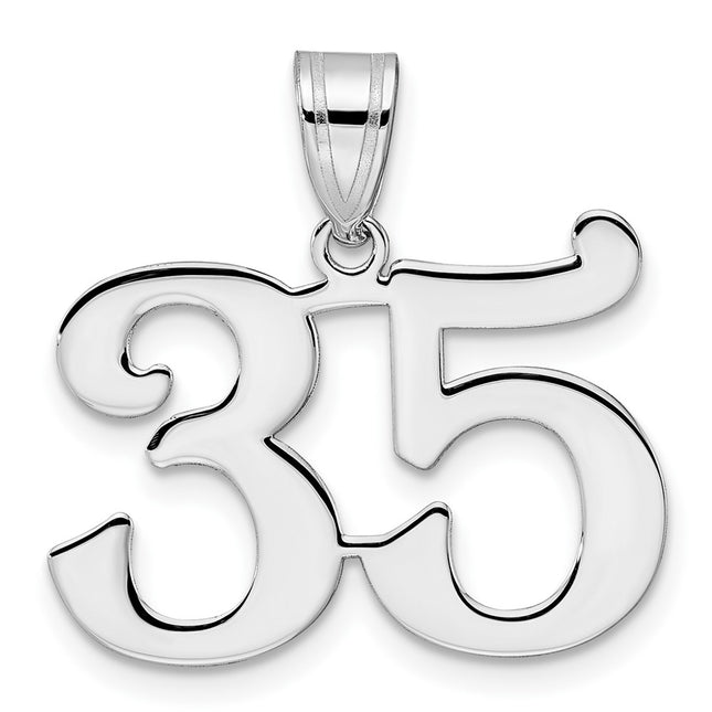 14k White Gold Pendants Style WAPN35 - Classique Jewelry Inc.