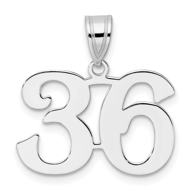 14k White Gold Pendants Style WAPN36 - Classique Jewelry Inc.