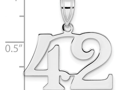 14k White Gold Pendants Style WAPN42 - Classique Jewelry Inc.