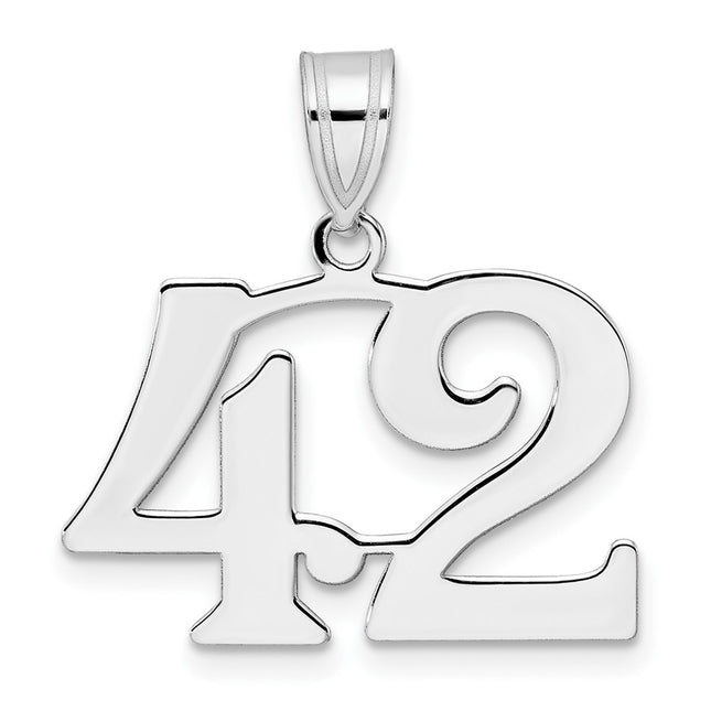 14k White Gold Pendants Style WAPN42 - Classique Jewelry Inc.