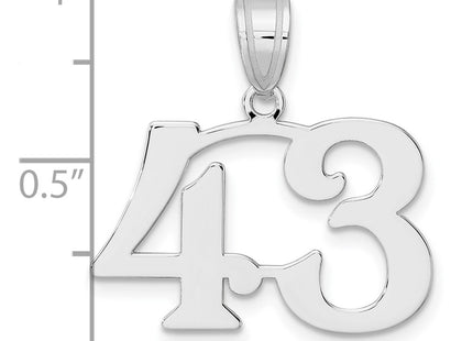 14k White Gold Pendants Style WAPN43 - Classique Jewelry Inc.