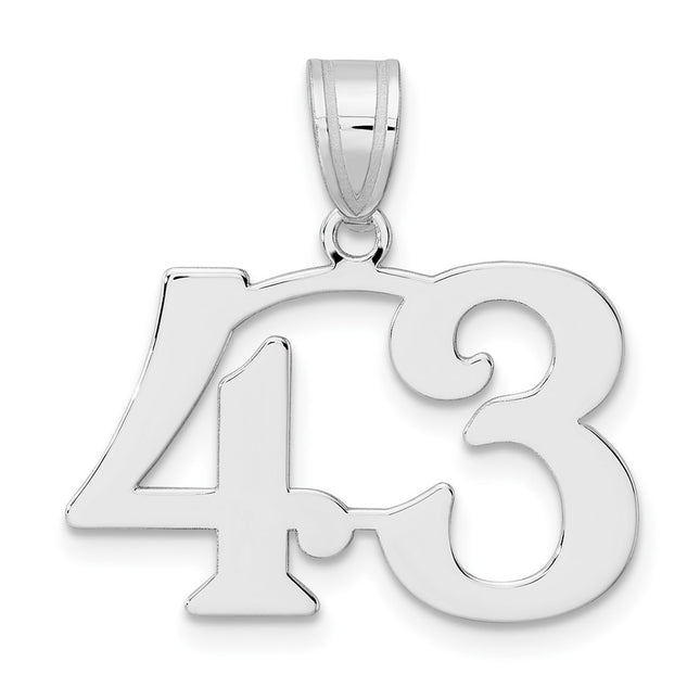 14k White Gold Pendants Style WAPN43 - Classique Jewelry Inc.