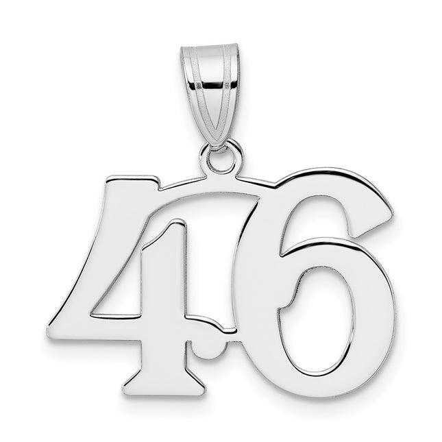 14k White Gold Pendants Style WAPN46 - Classique Jewelry Inc.
