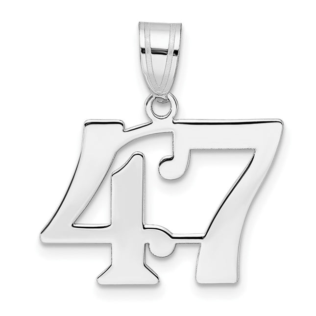 14k White Gold Pendants Style WAPN47 - Classique Jewelry Inc.