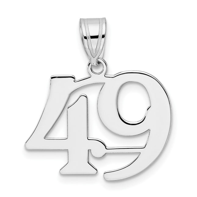 14k White Gold Pendants Style WAPN49 - Classique Jewelry Inc.