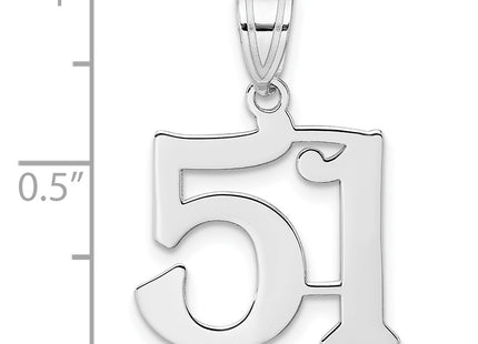 14k White Gold Pendants Style WAPN51 - Classique Jewelry Inc.