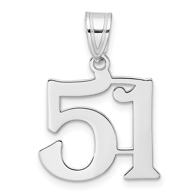 14k White Gold Pendants Style WAPN51 - Classique Jewelry Inc.