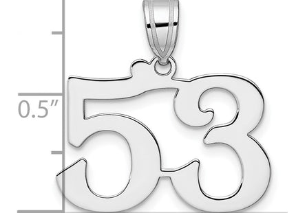 14k White Gold Pendants Style WAPN53 - Classique Jewelry Inc.