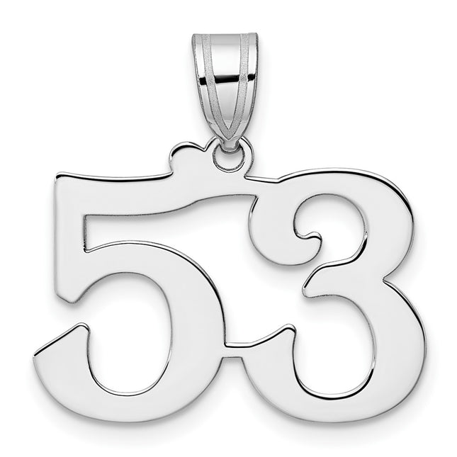 14k White Gold Pendants Style WAPN53 - Classique Jewelry Inc.