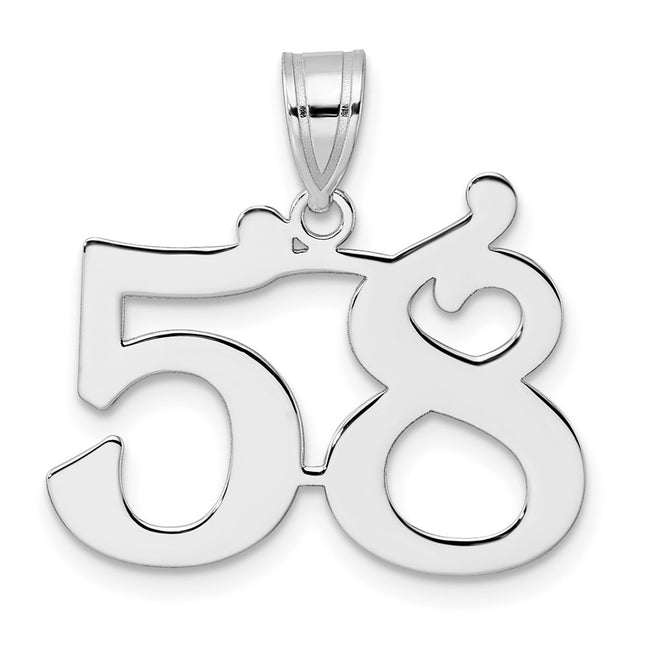 14k White Gold Pendants Style WAPN58 - Classique Jewelry Inc.