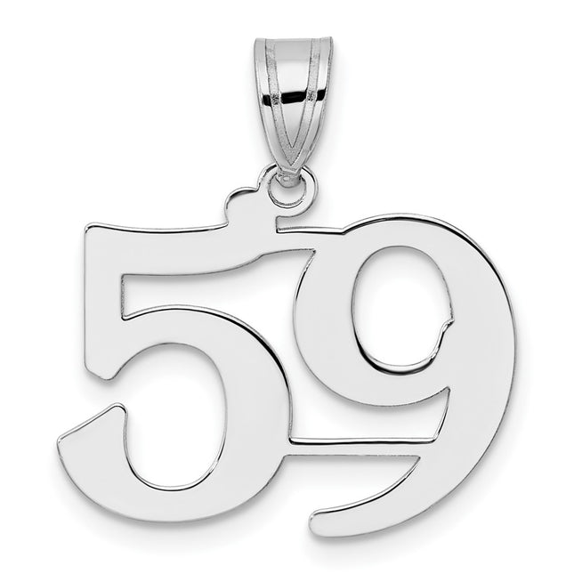 14k White Gold Pendants Style WAPN59 - Classique Jewelry Inc.