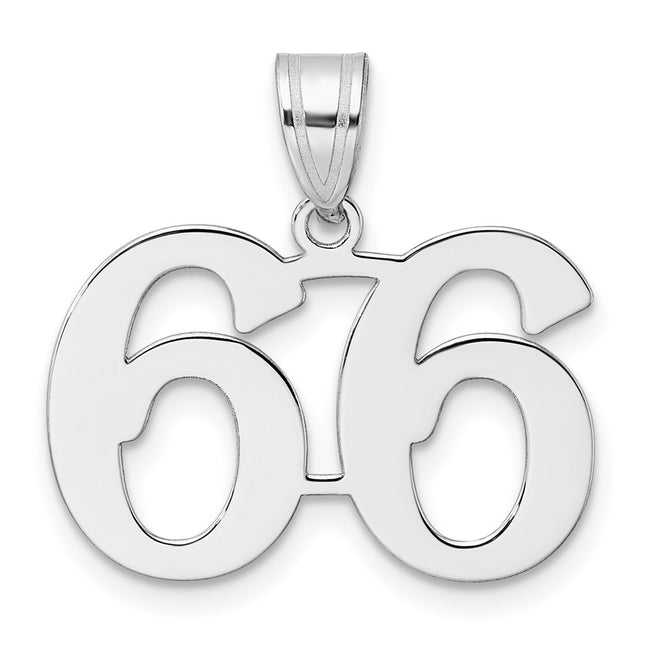 14k White Gold Pendants Style WAPN66 - Classique Jewelry Inc.