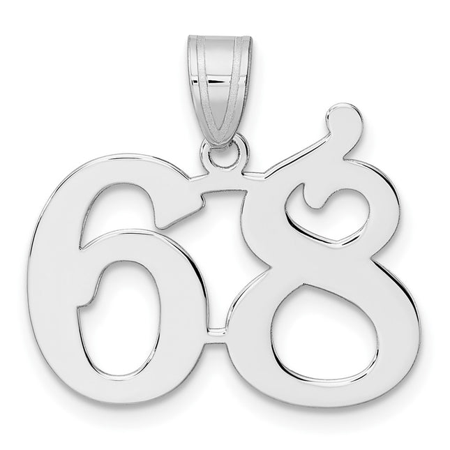14k White Gold Pendants Style WAPN68 - Classique Jewelry Inc.