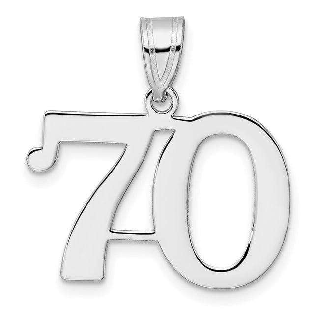 14k White Gold Pendants Style WAPN70 - Classique Jewelry Inc.