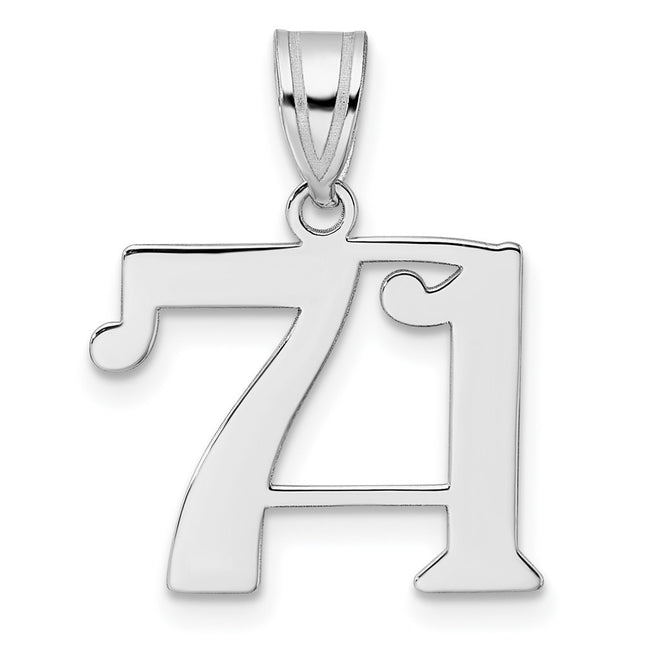 14k White Gold Pendants Style WAPN71 - Classique Jewelry Inc.