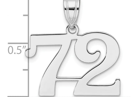 14k White Gold Pendants Style WAPN72 - Classique Jewelry Inc.