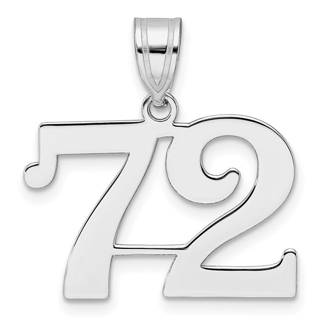 14k White Gold Pendants Style WAPN72 - Classique Jewelry Inc.