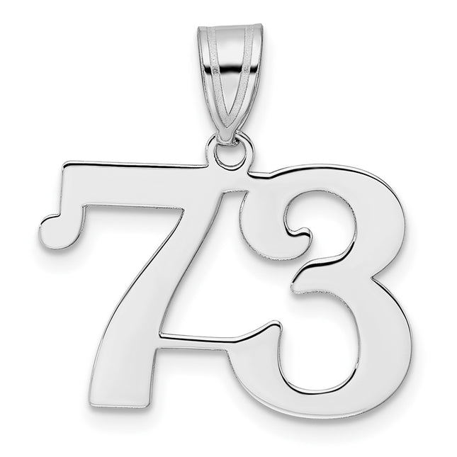 14k White Gold Pendants Style WAPN73 - Classique Jewelry Inc.