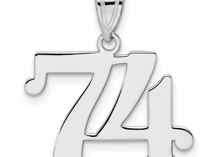 14k White Gold Pendants Style WAPN74 - Classique Jewelry Inc.