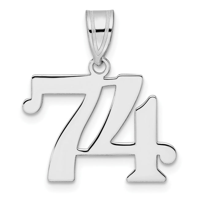 14k White Gold Pendants Style WAPN74 - Classique Jewelry Inc.