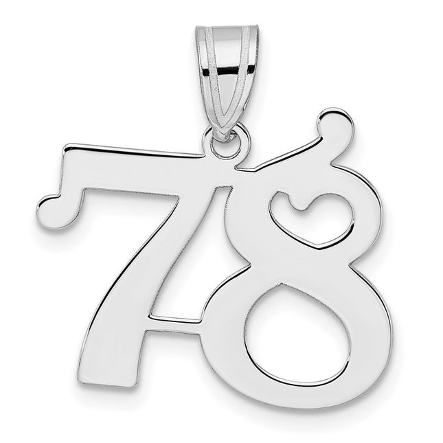 14k White Gold Pendants Style WAPN78 - Classique Jewelry Inc.