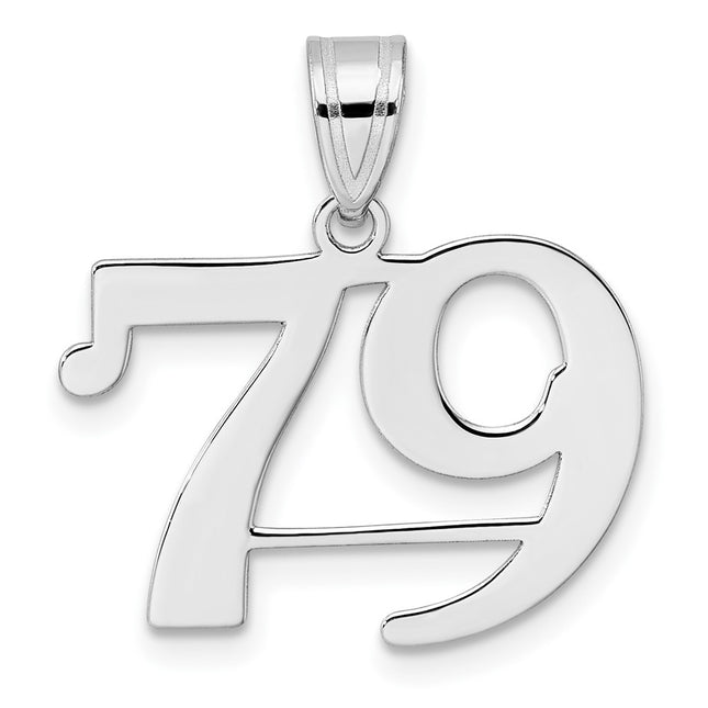 14k White Gold Pendants Style WAPN79 - Classique Jewelry Inc.