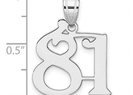 14k White Gold Pendants Style WAPN81 - Classique Jewelry Inc.