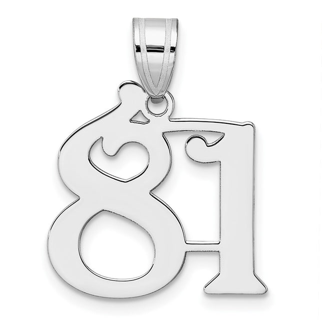 14k White Gold Pendants Style WAPN81 - Classique Jewelry Inc.