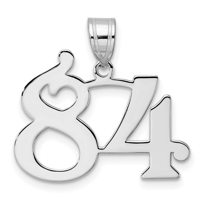 14k White Gold Pendants Style WAPN84 - Classique Jewelry Inc.