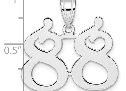 14k White Gold Pendants Style WAPN88 - Classique Jewelry Inc.