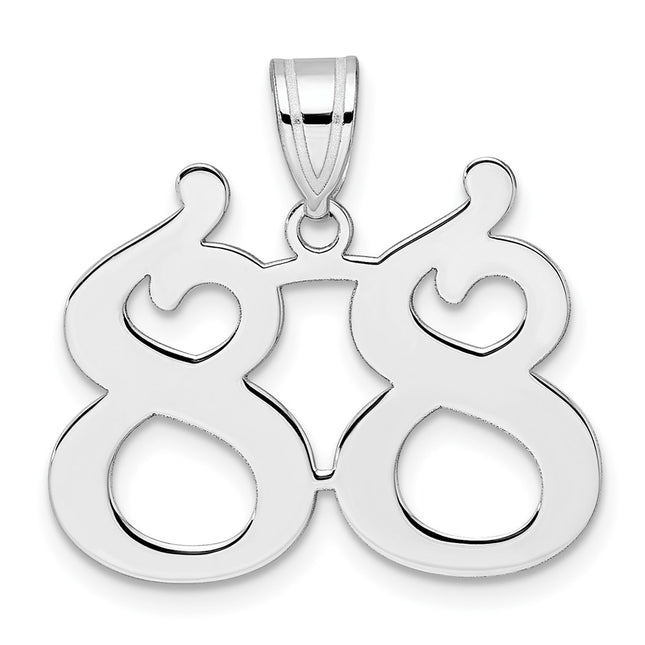 14k White Gold Pendants Style WAPN88 - Classique Jewelry Inc.
