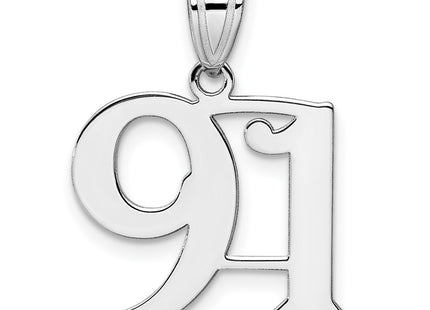 14k White Gold Pendants Style WAPN91 - Classique Jewelry Inc.