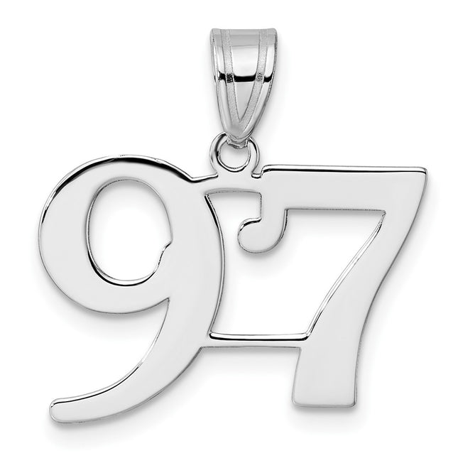 14k White Gold Pendants Style WAPN97 - Classique Jewelry Inc.