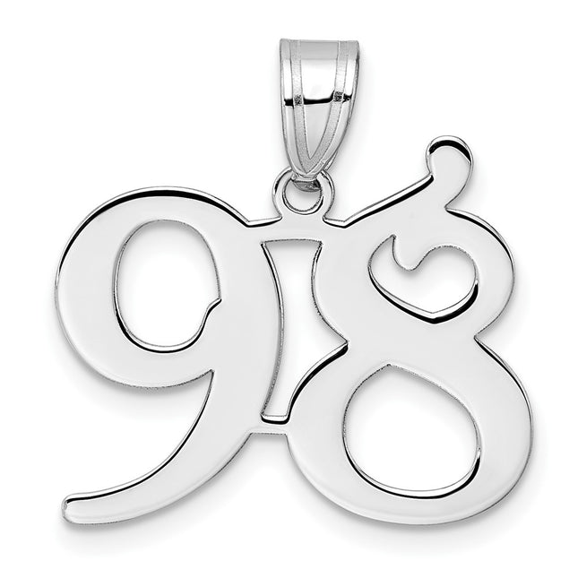 14k White Gold Pendants Style WAPN98 - Classique Jewelry Inc.