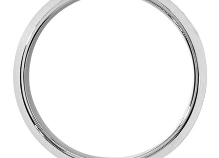 14K white gold wedding band, alternate view