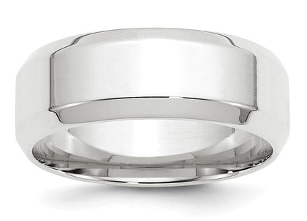 14K white gold wedding band