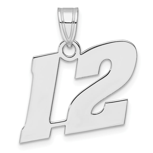 14k White Gold Pendants Style WBN12 - Classique Jewelry Inc.