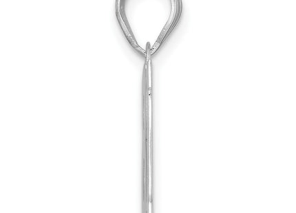 14k White Gold Pendants Style WBN18 - Classique Jewelry Inc.